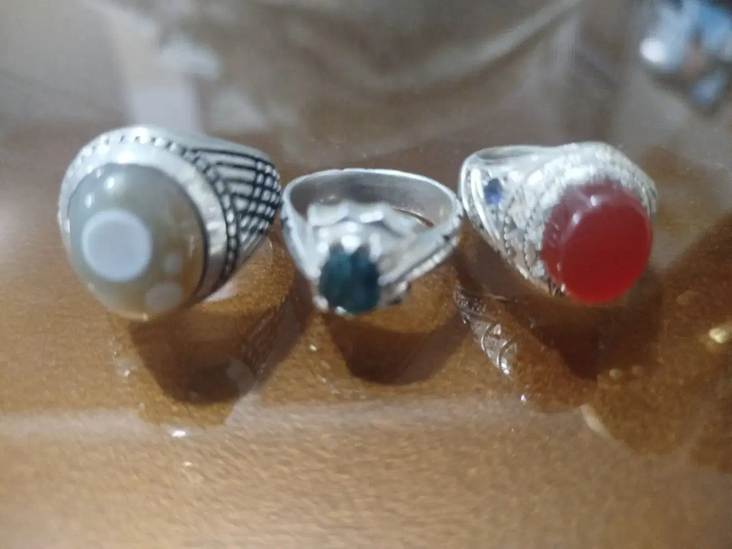 انگشتر باباقوری.زمرد.عقیق یمن بامخراج الماس|جواهرات|یزد, |دیوار