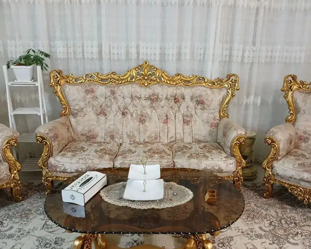 مبل سلطنتی|مبلمان خانگی و میز عسلی|شیراز, ارم|دیوار
