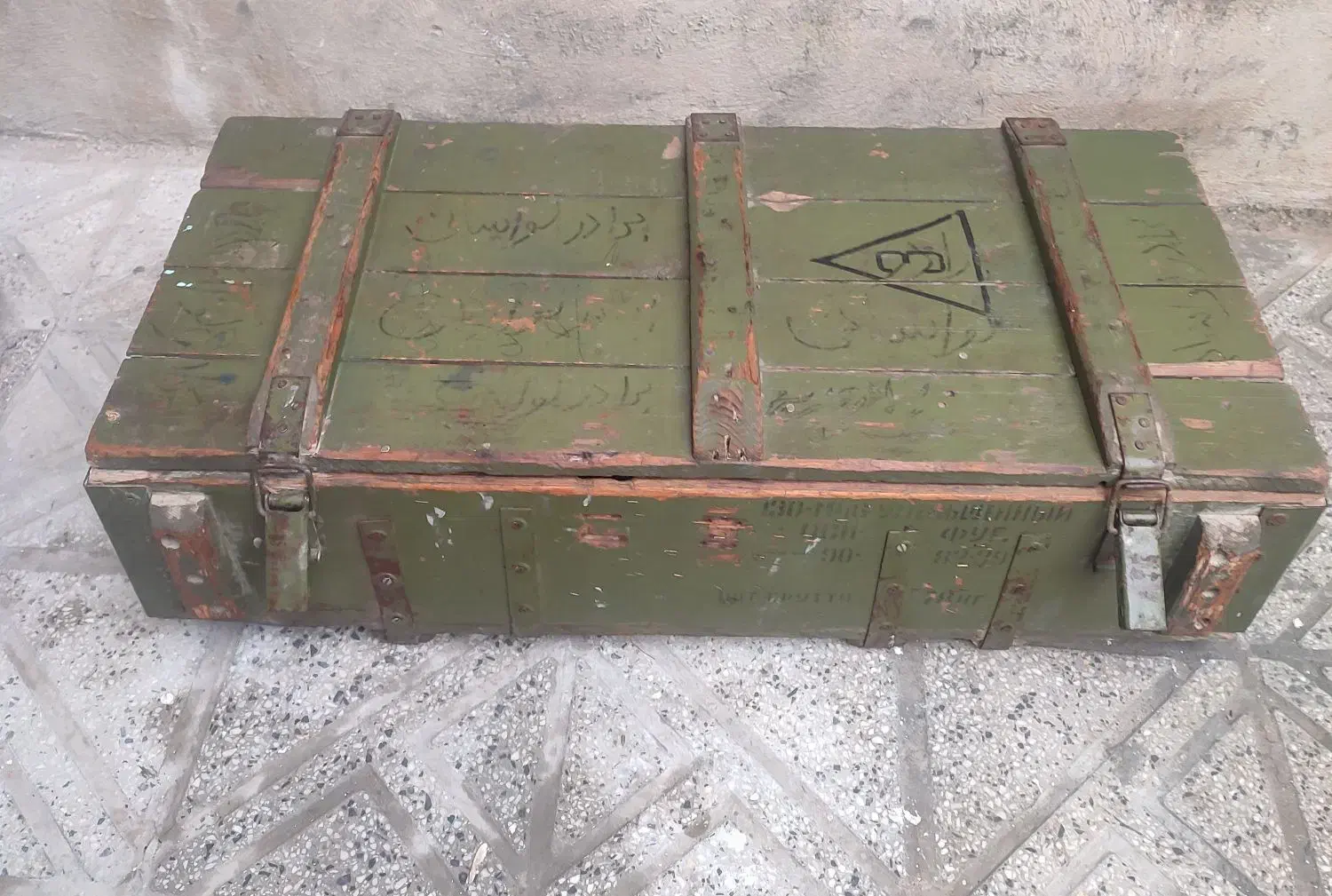 جعبه مهمات اصلی قدیمی|ابزارآلات|ایوان, |دیوار