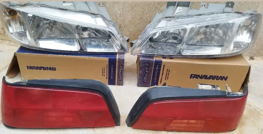 یک جفت چراغ عقب وچراغ جلو پارس|قطعات یدکی و لوازم جانبی|محلات, |دیوار