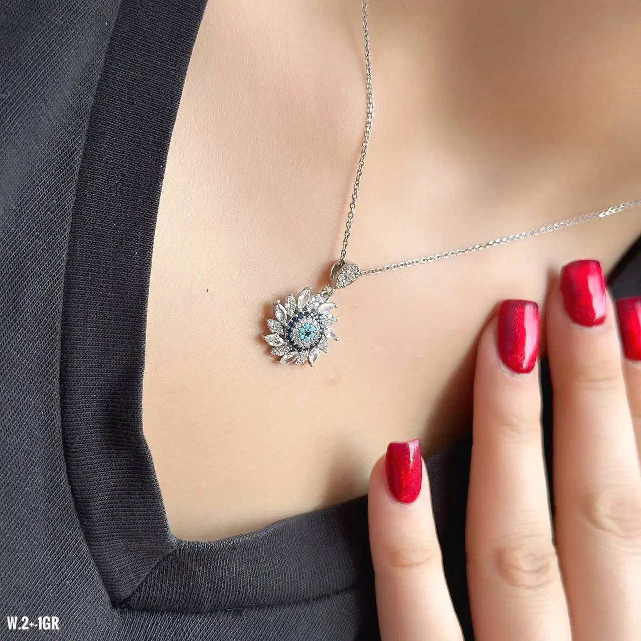 گردنبند فرشته روی ماه نقره Angel on the Moonکد8871|بدلیجات|تبریز, |دیوار