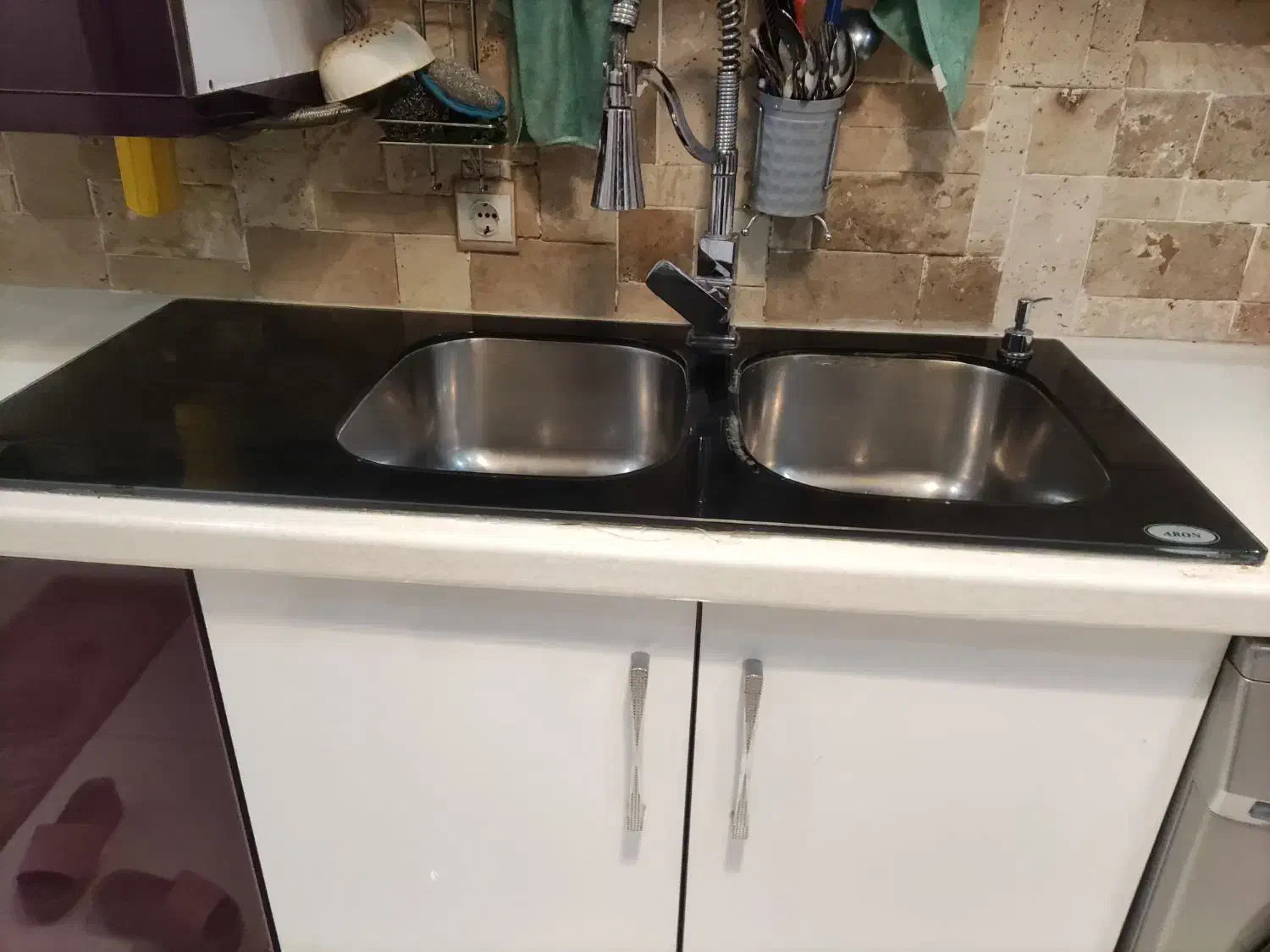 سینک دولگنه شیشه ای|مصالح و تجهیزات ساختمان|کرج, شهرک فهمیده|دیوار