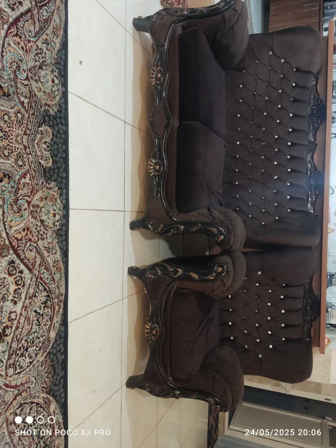 مبل هفت نفره و گلمیز|مبلمان خانگی و میز عسلی|شیراز, شهرک مطهری|دیوار