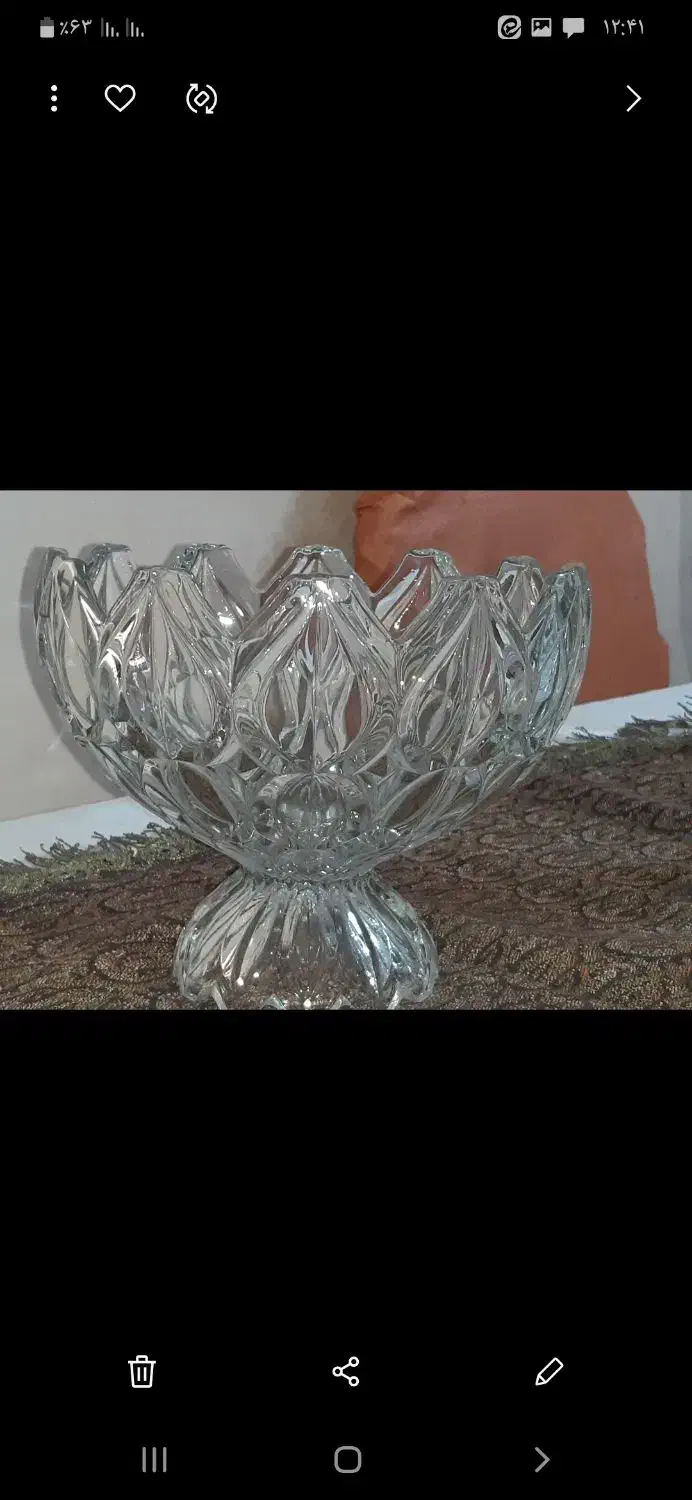 ظروف کریستال قدیمی اصلی|صنایع دستی و سایر لوازم تزئینی|قزوین, |دیوار