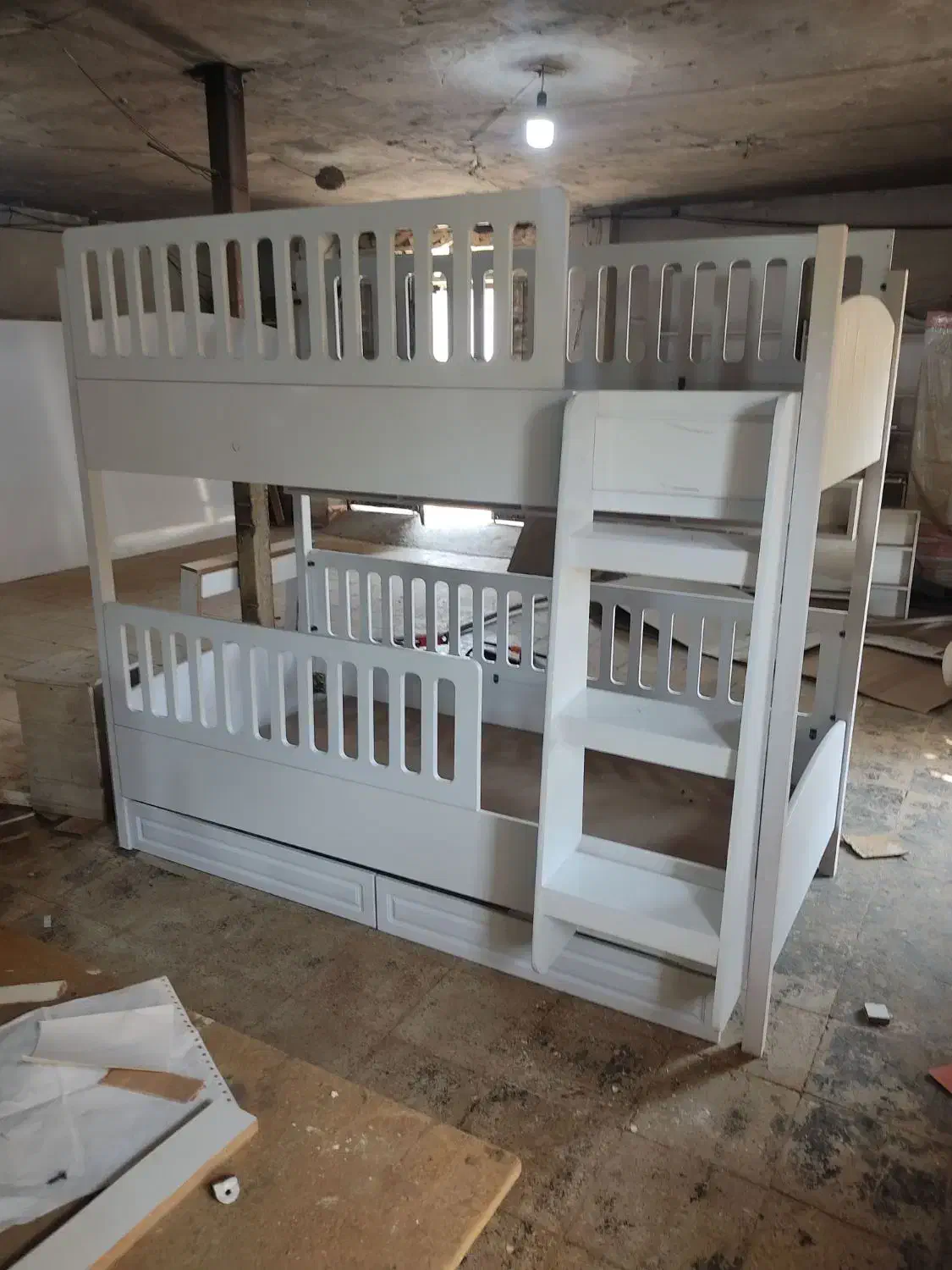 تخت دو طبقه ام دی اف|تخت و سرویس خواب|پاکدشت, کبودگنبد|دیوار