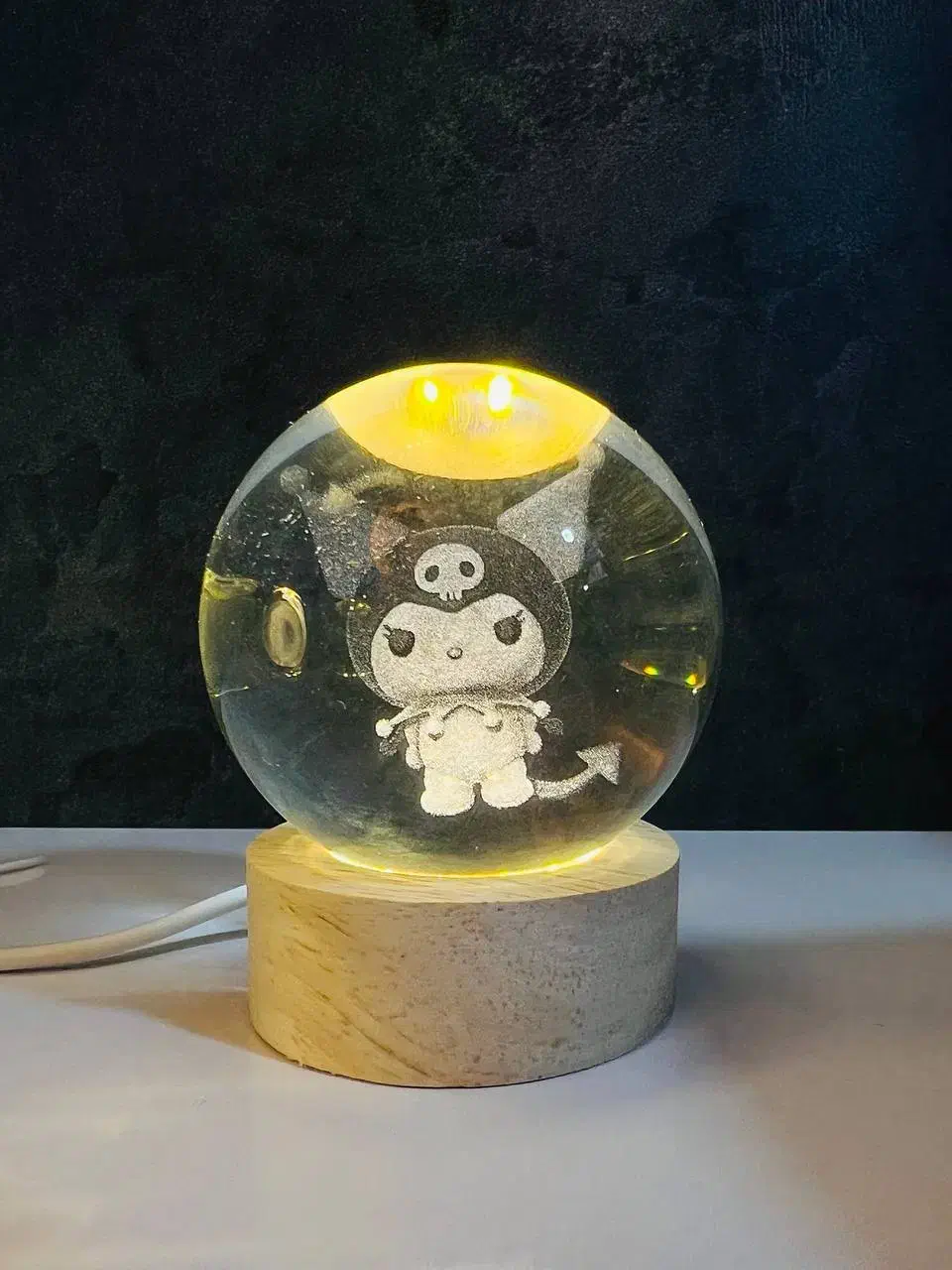 گوی کریستال دکوری و شب خواب جدید کریستالی|چراغ خواب و آباژور|شیراز, گود عربان|دیوار