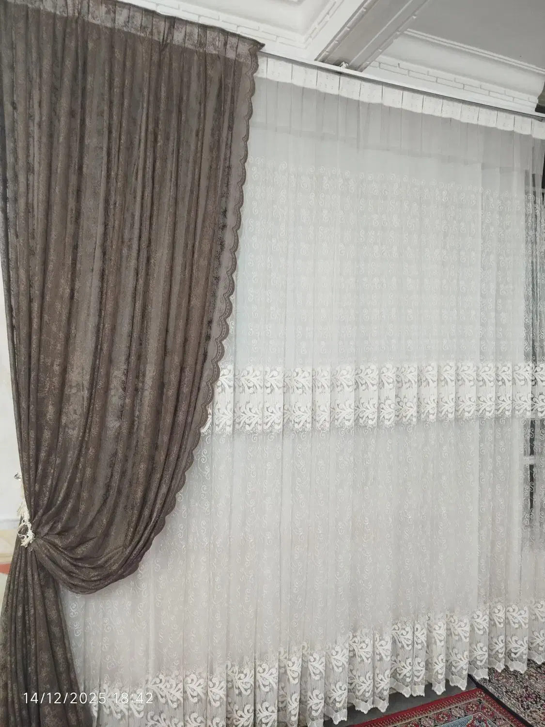 پرده والان دار|پرده، رانر، رومیزی|بروجرد, |دیوار