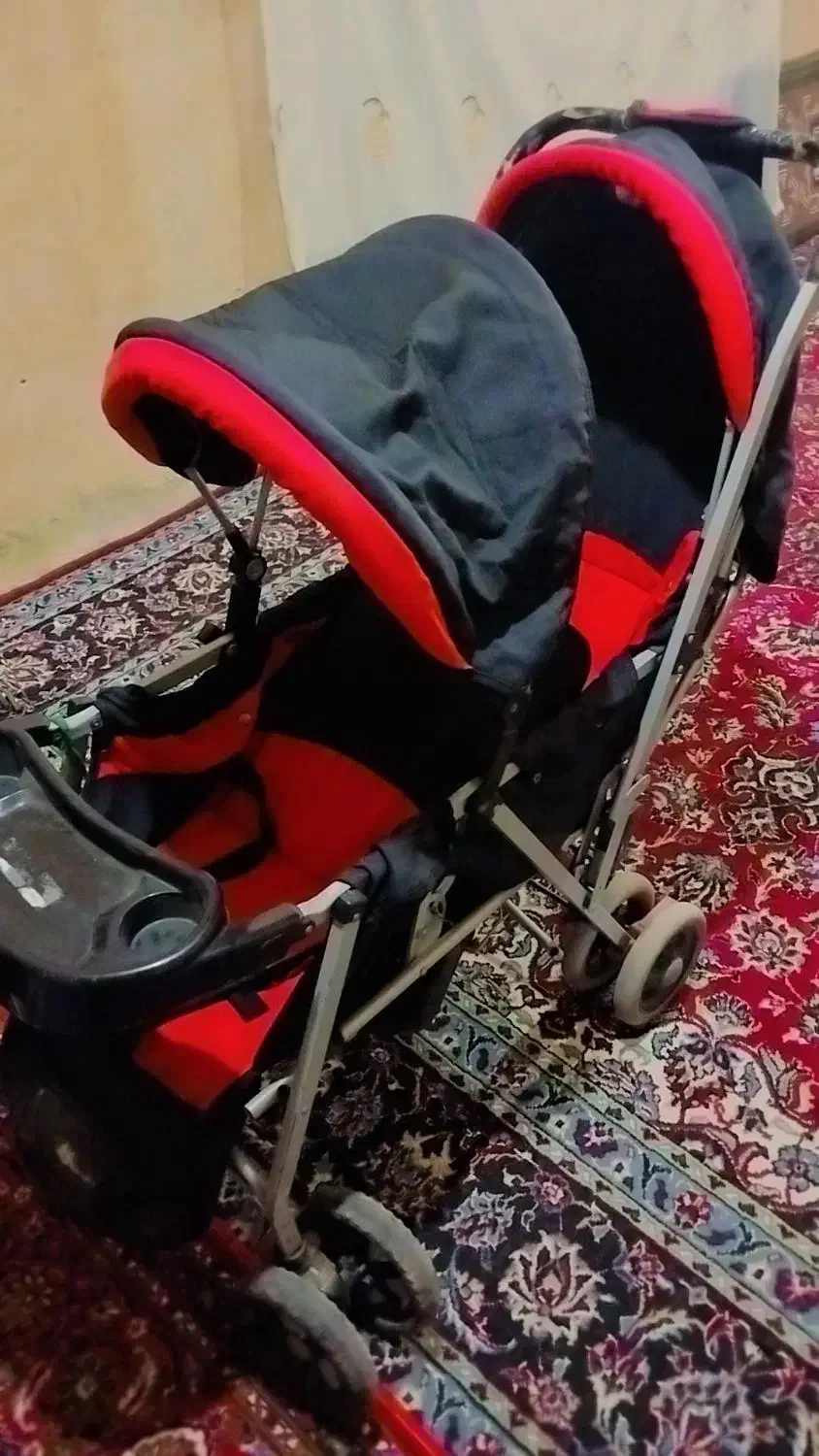 کالسکه دوقلو|کالسکه و لوازم جانبی|الشتر, |دیوار