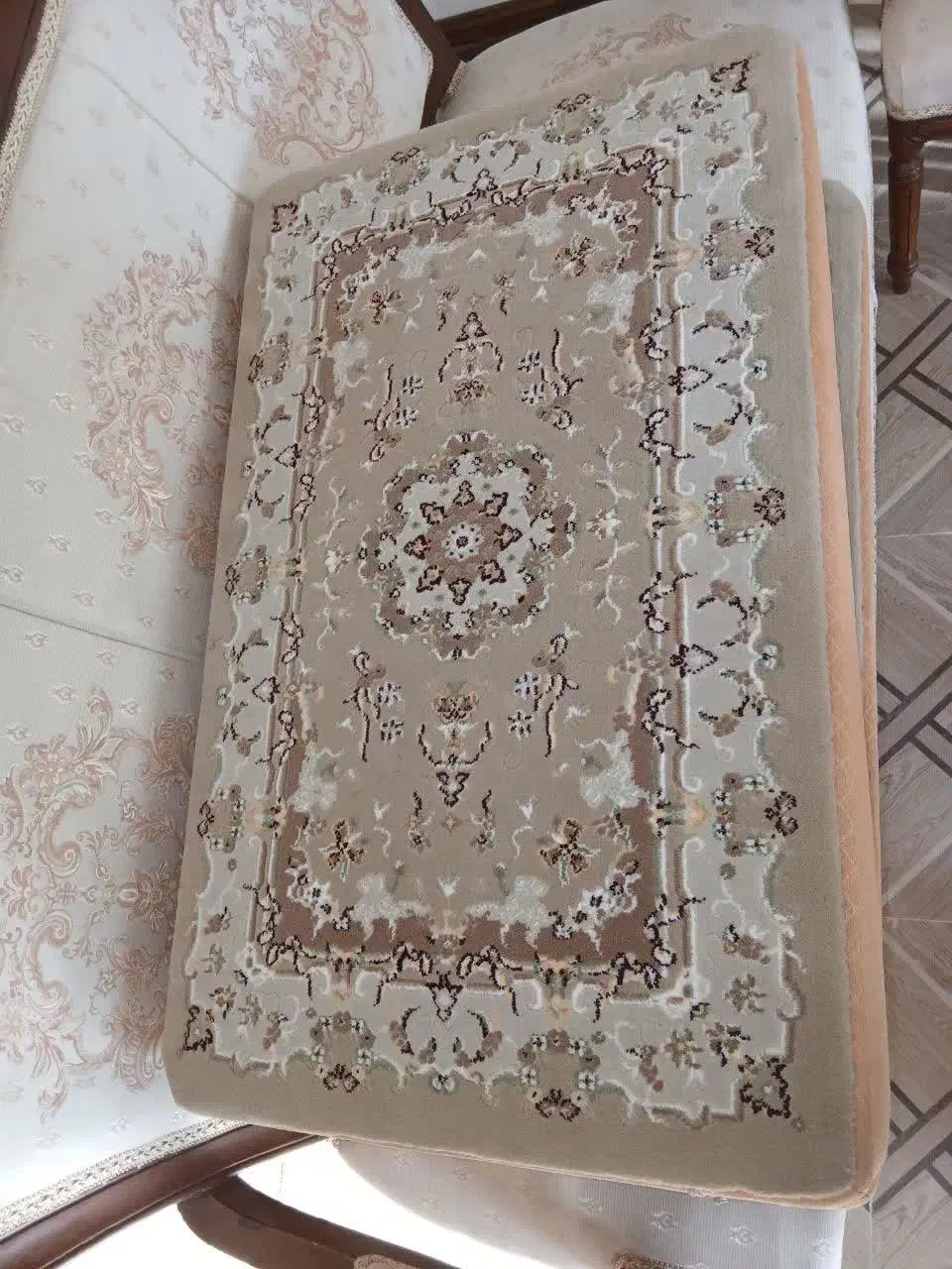 یک جفت فرش ۹ متری با پشتی و پادری|فرش|رودهن, |دیوار