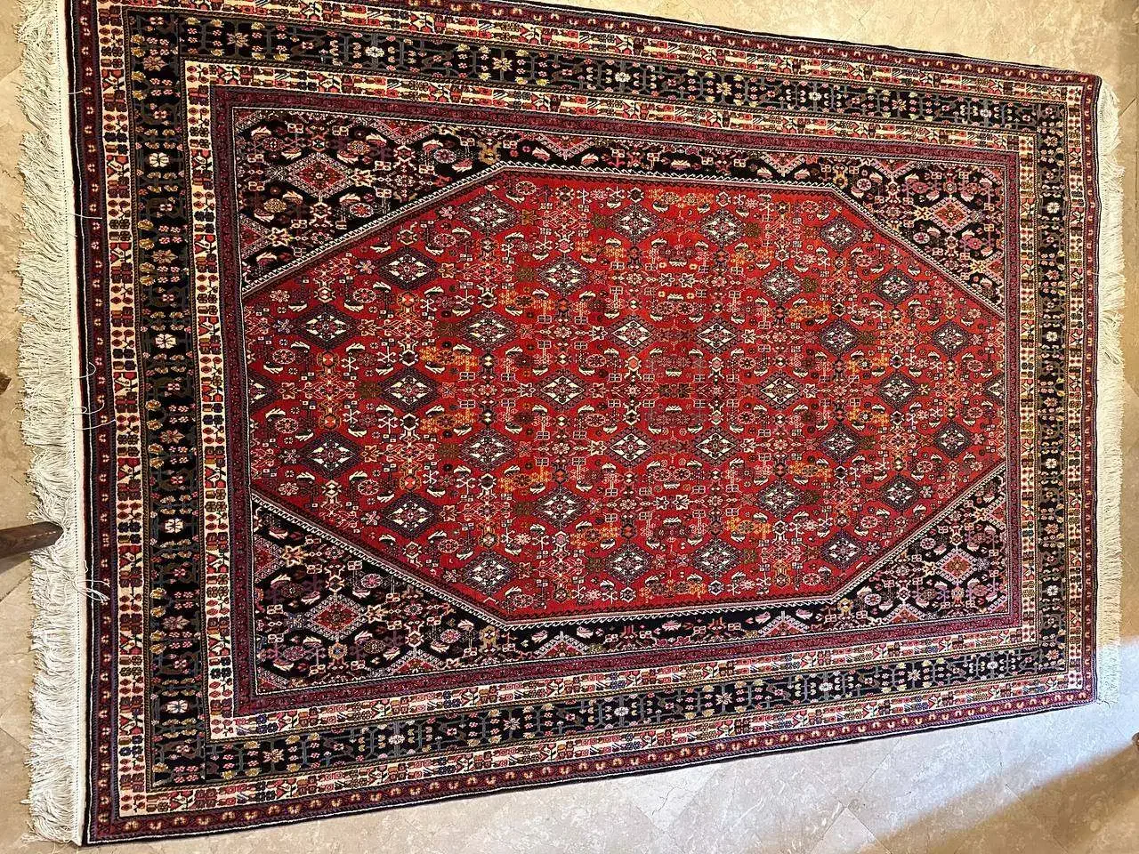 فرش شاهکارهنری ریزبافت اعلاء۶متری قشقایی سفارشی|فرش|تهران, اکباتان|دیوار