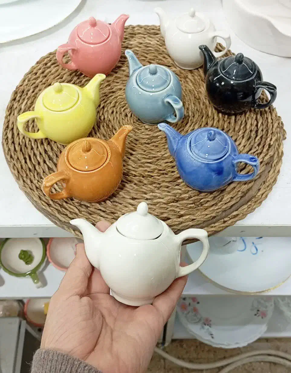 قوری رنگی زعفران|قوری، کتری، قهوه‌ساز دستی|مشهد, نوید|دیوار