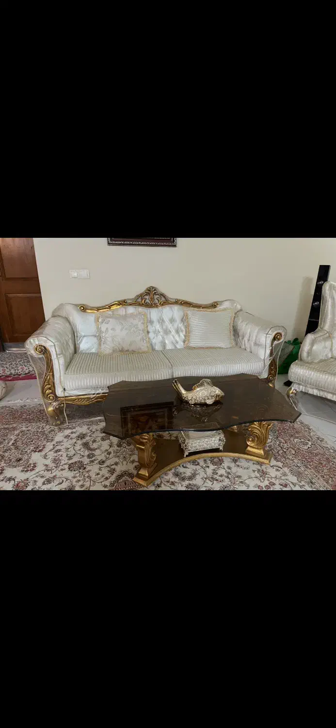 مبل 7نفره|مبلمان خانگی و میز عسلی|اصفهان, تخت فولاد|دیوار