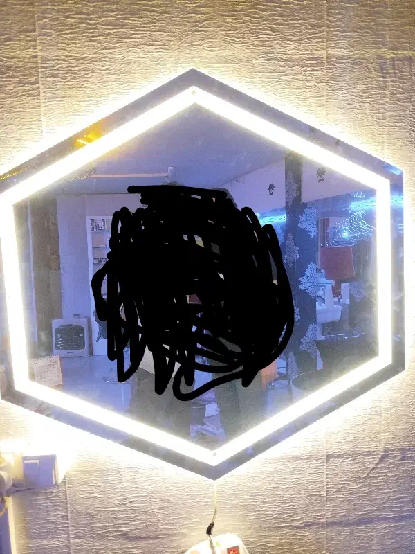 2عدد آینه دیواری با چراغ ال ای دی 80×80 آکبند|آینه|تبریز, |دیوار