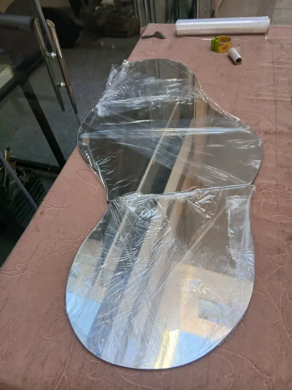 آینه قدی نوردار اتاق خواب سالن روشویی حمام بکلایت|آینه|کرج, برغان|دیوار