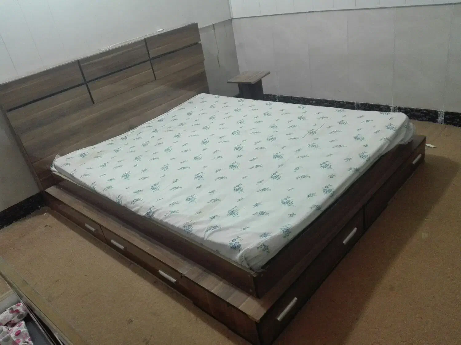 تخت خواب دونفره ،ام دی اف،درحدنو|تخت و سرویس خواب|چغادک, |دیوار