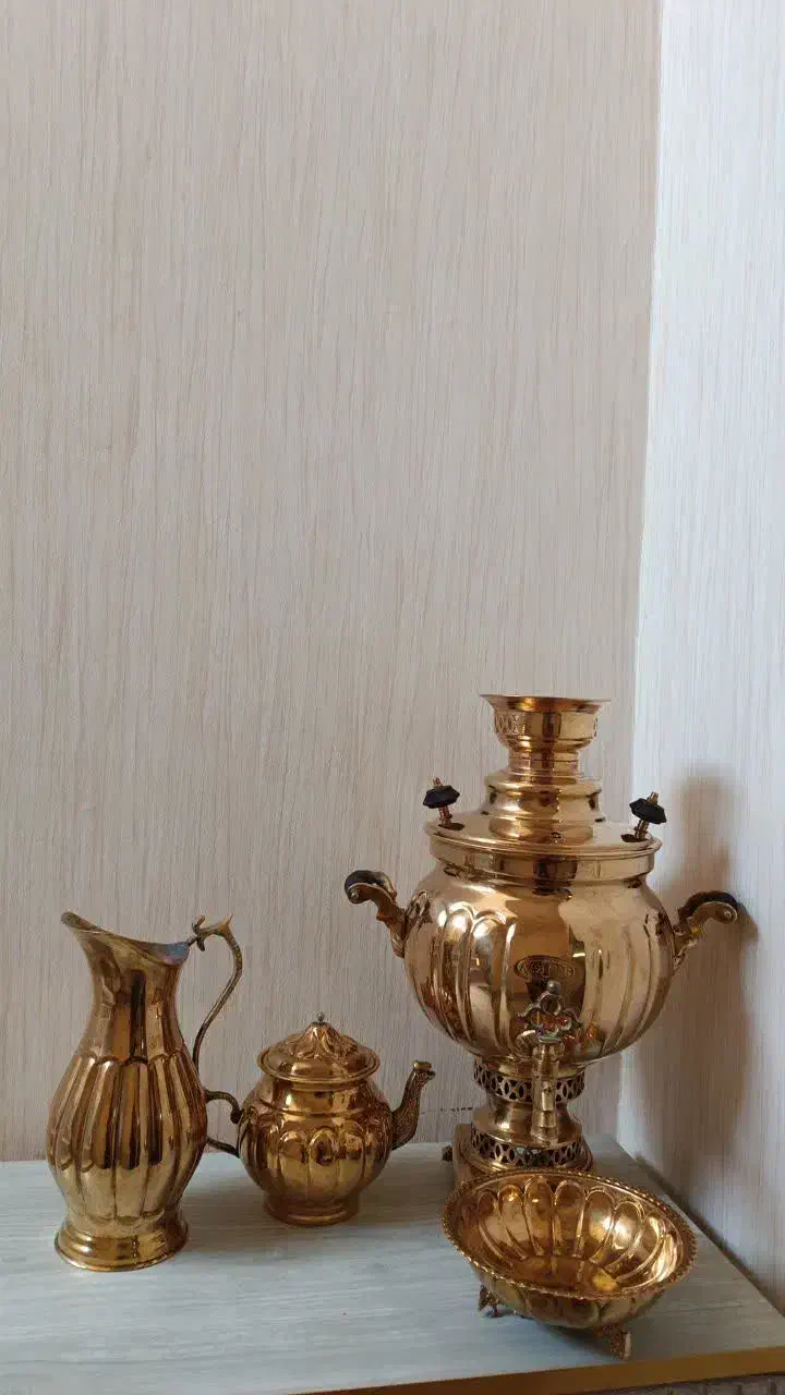 سماور زغالی|سماور، چای‌ساز، قهوه‌ساز|کاشان, دانش|دیوار