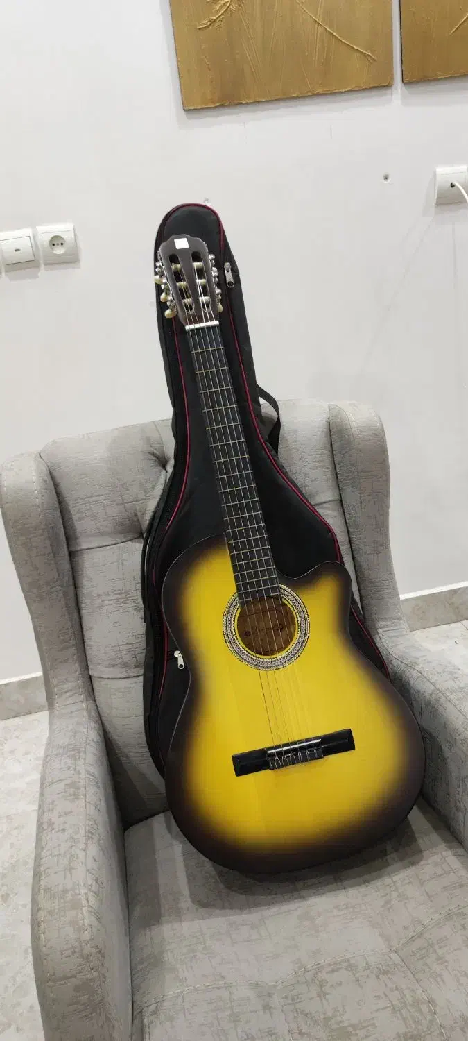 گیتار بدون استفاده نو|گیتار، بیس، امپلیفایر|شوش, |دیوار