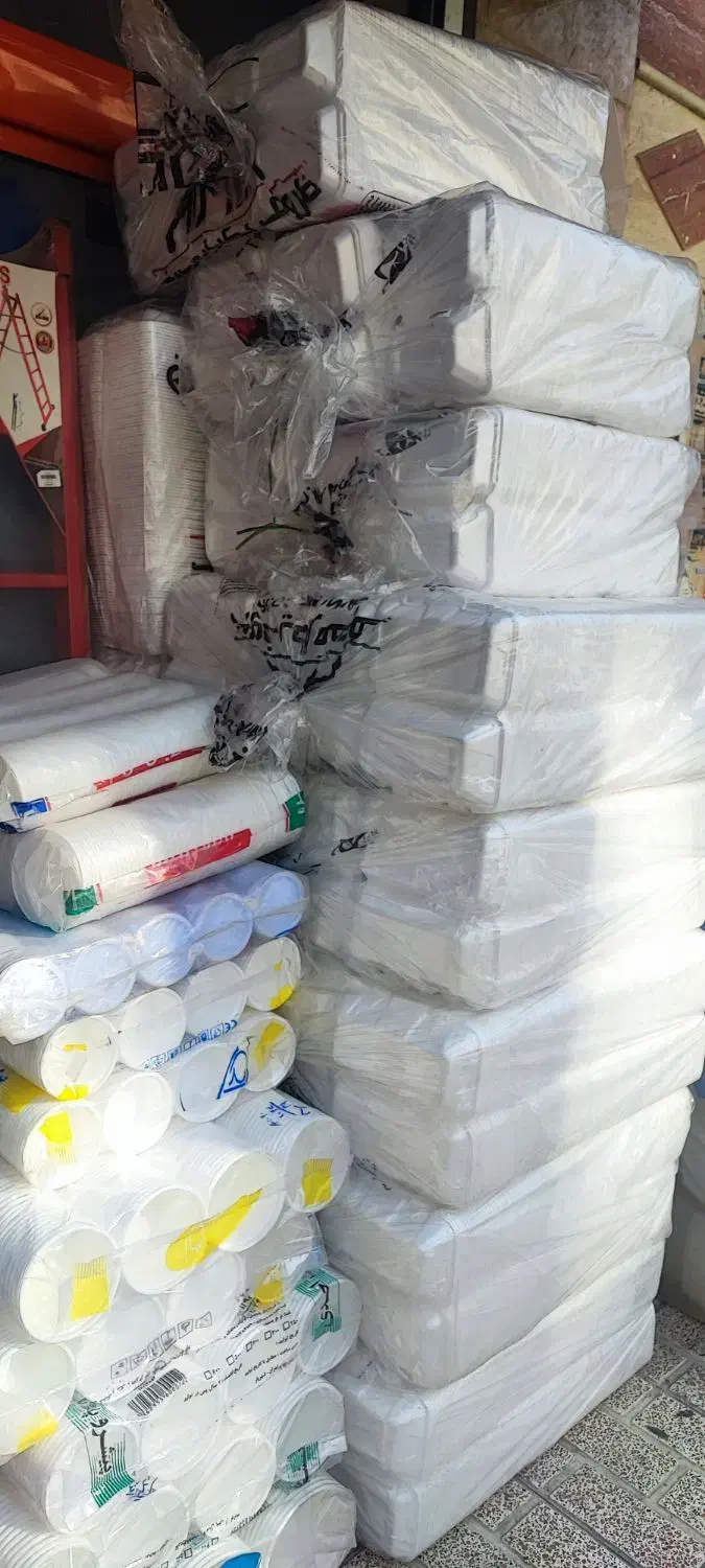 ظرف یکبارمصرف و لیوان|ظروف نگهدارنده، پلاستیکی، یکبارمصرف|رباطکریم, رباطکریم|دیوار