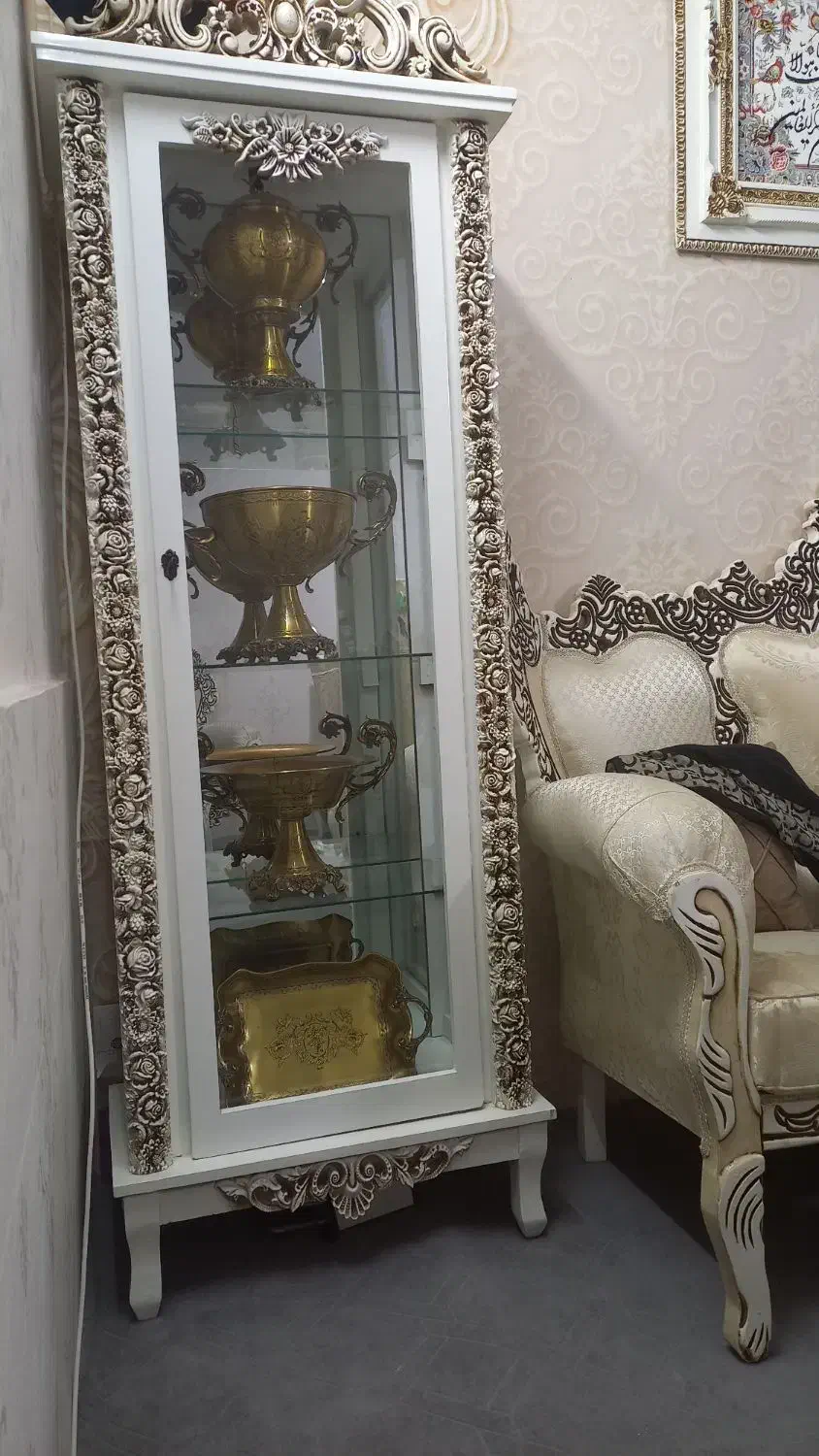 بوفه|بوفه، ویترین، کنسول|اقبالیه, |دیوار