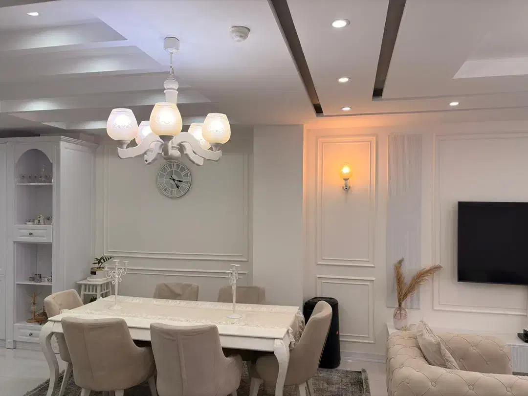 لوستر چوبی سفید|لوستر و چراغ آویز|همدان, |دیوار