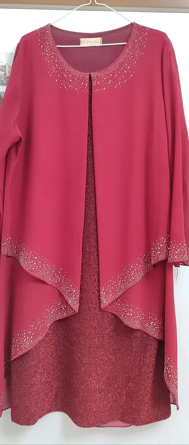 پیراهن بلند لمه دار|لباس|خلخال, |دیوار