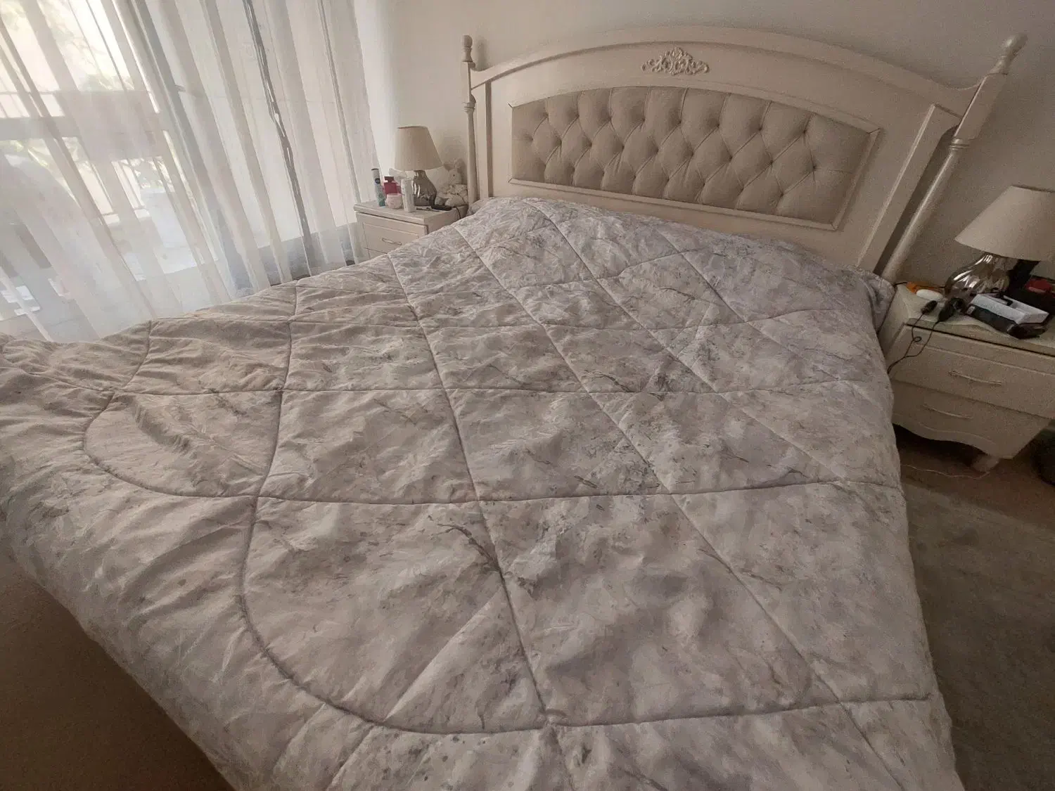 روتختی ساتن 3تکه دونفره با 2عدد روبالشتی|سرویس روتختی|تهران, جهاد|دیوار