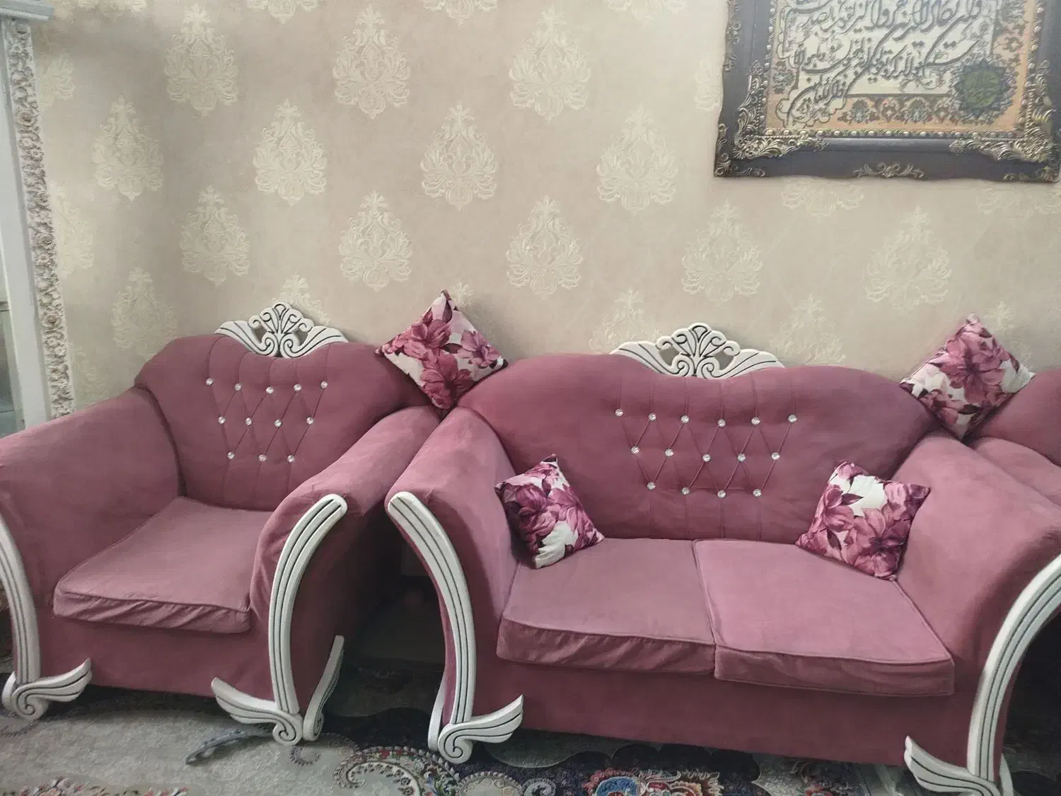 مبل نیمه سلطنتی|مبلمان خانگی و میز عسلی|سمنان, |دیوار