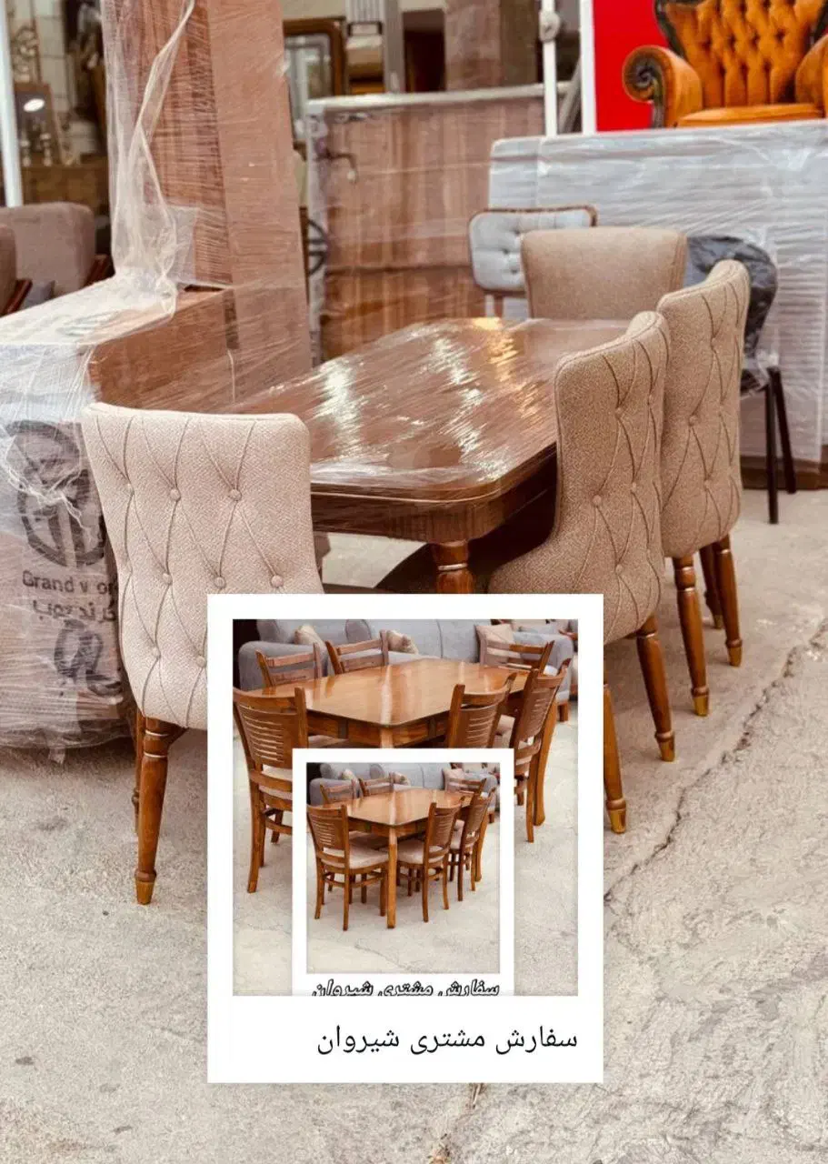میز نهار خوری 4نفره|میز و صندلی غذاخوری|شیروان (خراسان), |دیوار