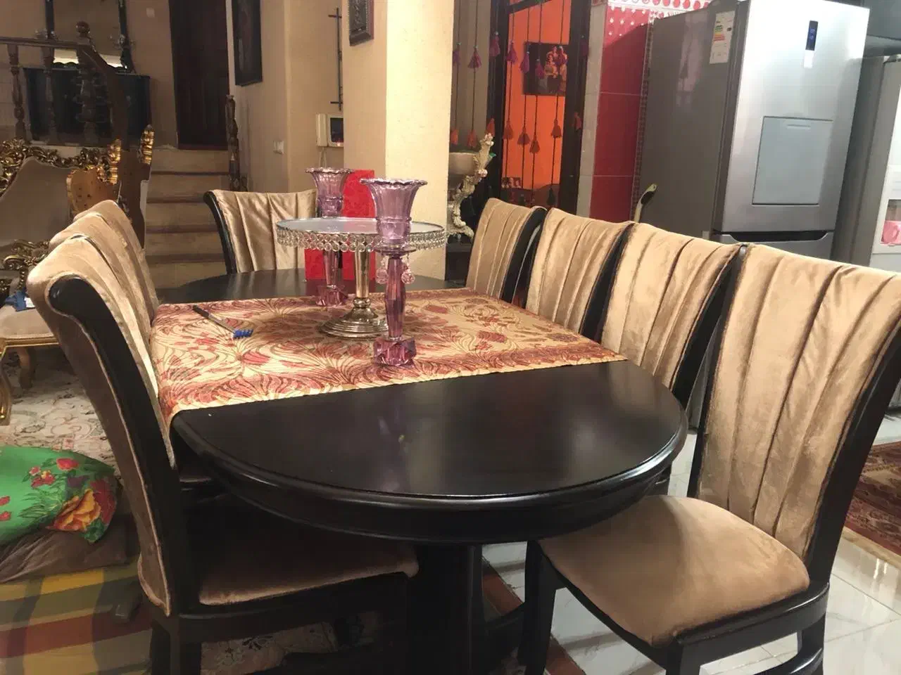 فروش ۲ دست مبل و میز غذا خوری|مبلمان خانگی و میز عسلی|آمل, |دیوار