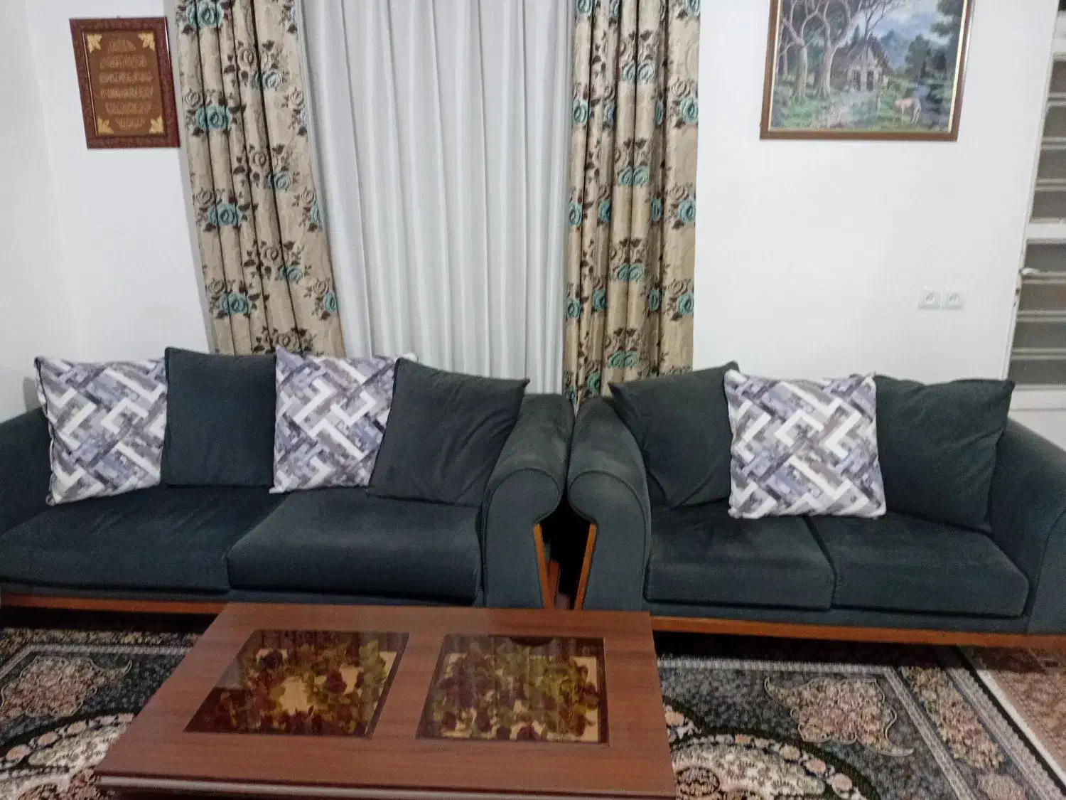 مبل هفت نفره با گل میز|مبلمان خانگی و میز عسلی|مرودشت, ولایت|دیوار