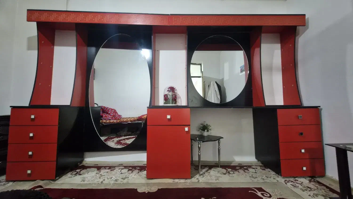 ست کامل ام دی اف همراه آیینه های قدی|بوفه، ویترین، کنسول|مشگین شهر, |دیوار