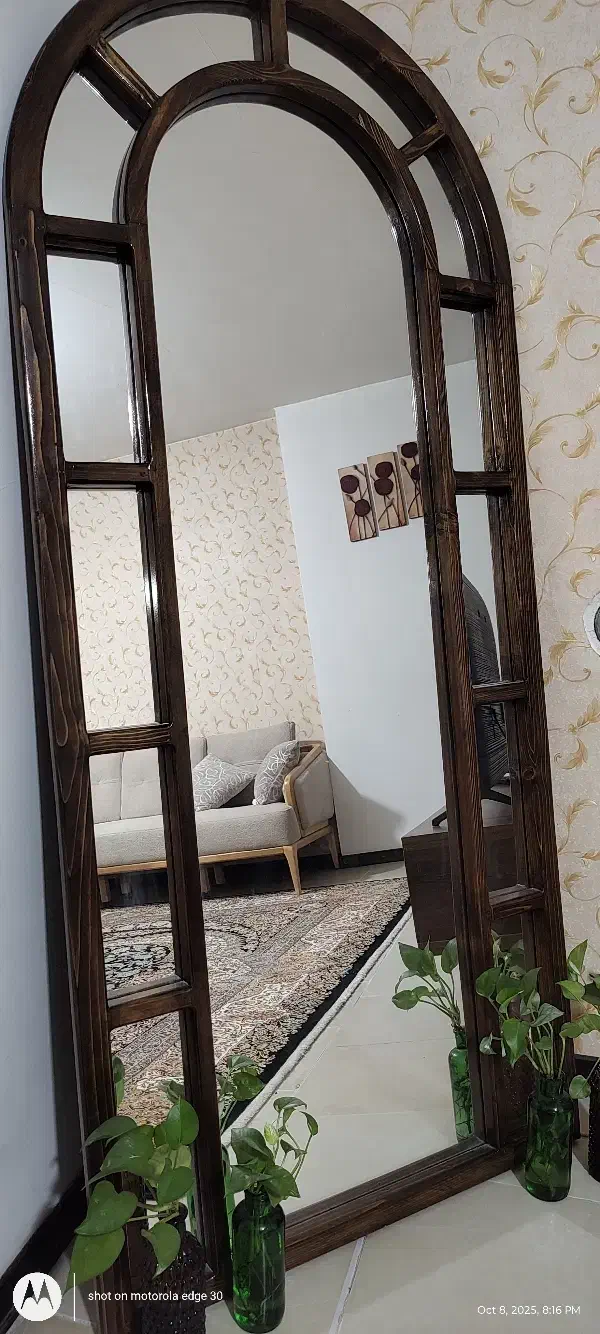 آیینه قدی چوبی سفارشی ساز|آینه|کرج, گلشهر|دیوار