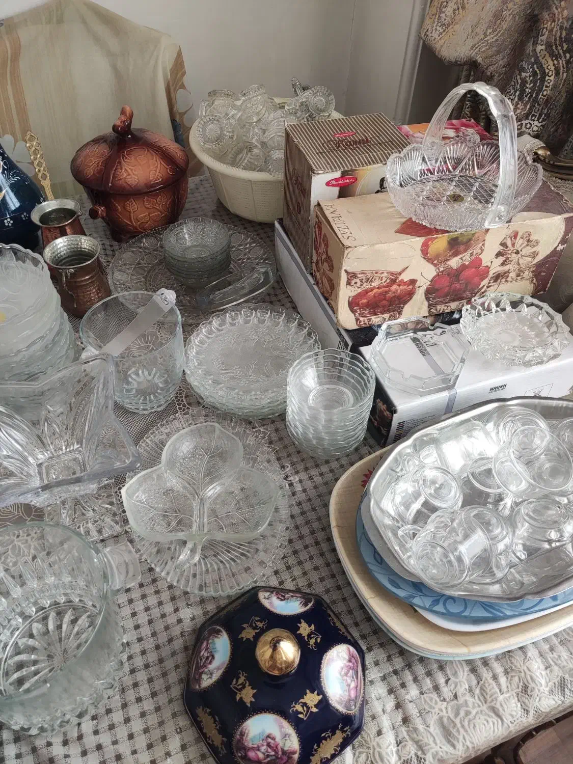 ملامین آشپزخانه قدیمی ضخیم بلور اصل خارجی|ظروف سرو و پذیرایی|تبریز, |دیوار