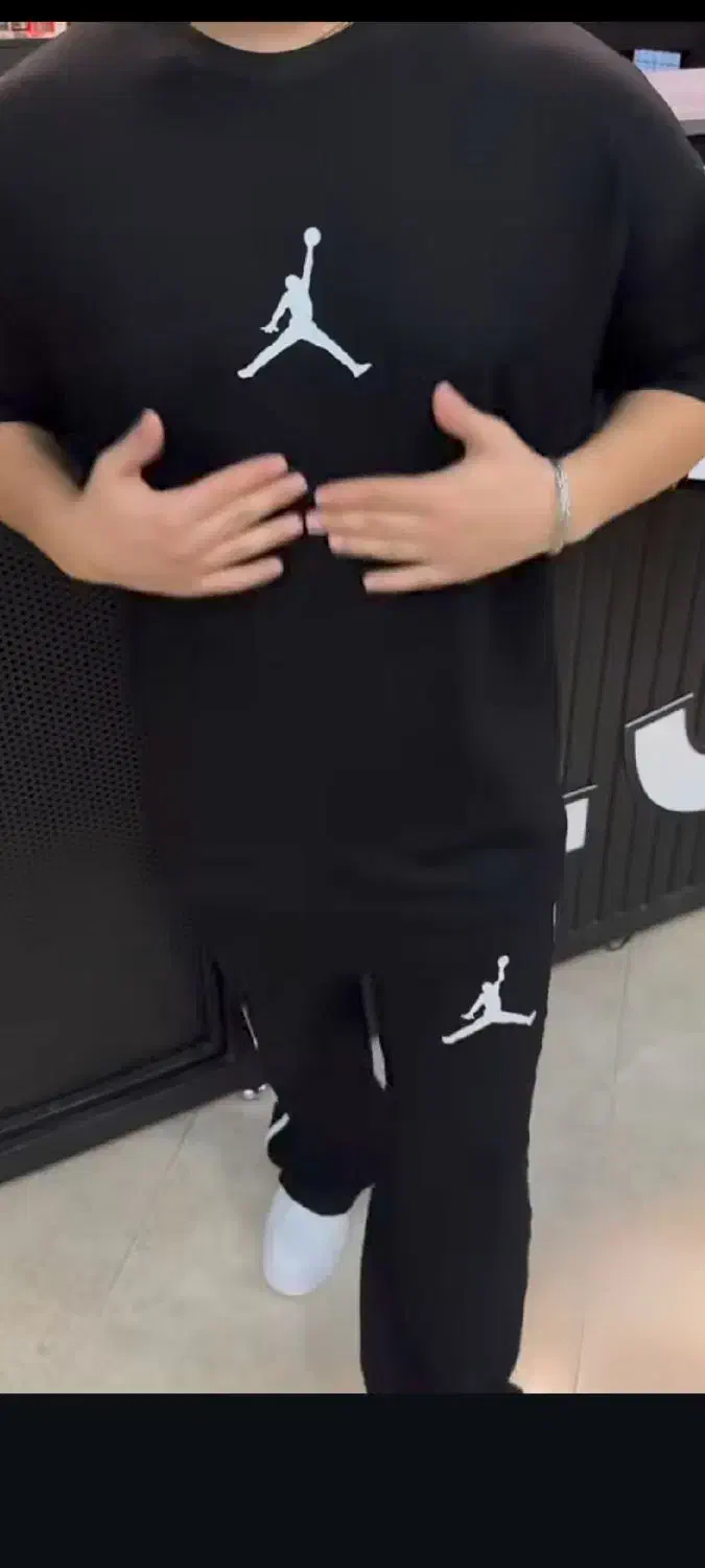 ست تیشرت و شلوار بگ مشکی خنک و راحت|لباس|کرج, حصارک بالا|دیوار