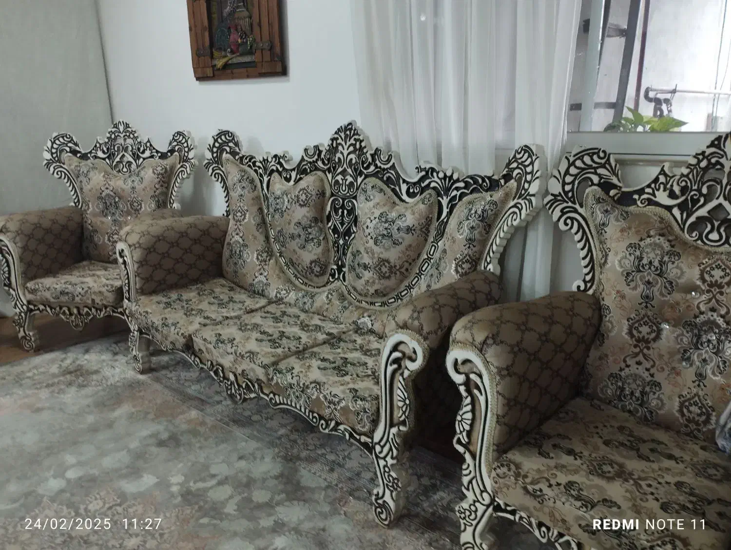 مبل هفت نفره سلطنتی|مبلمان خانگی و میز عسلی|لنگرود, |دیوار