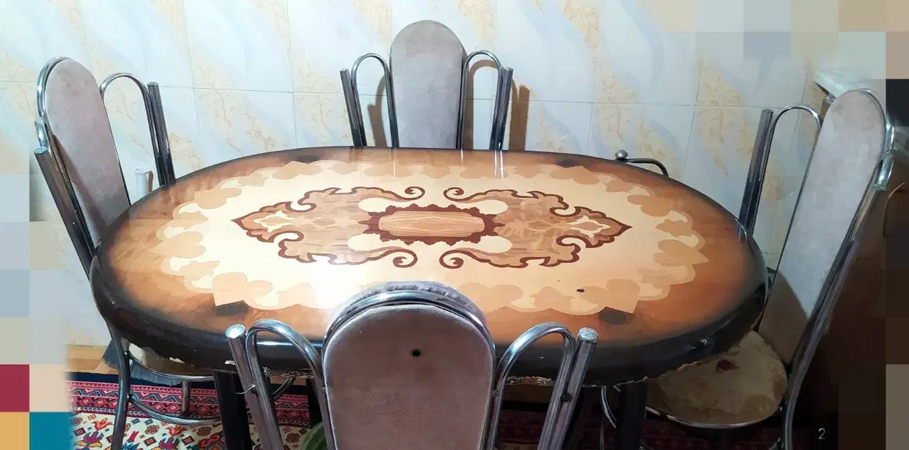 نهار خوری ۴نفره|میز و صندلی غذاخوری|ملایر, |دیوار