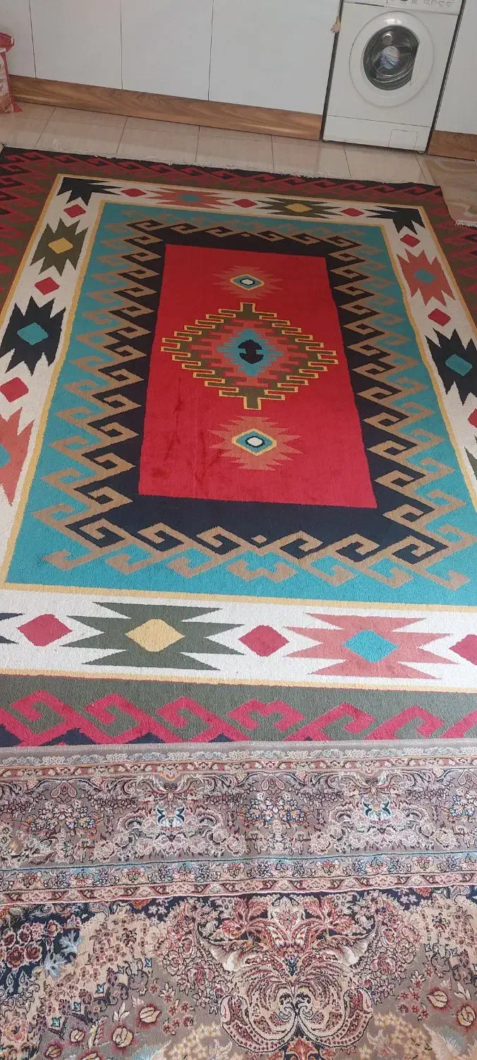 گلیم فرش ۹متری|فرش|ایلام, |دیوار