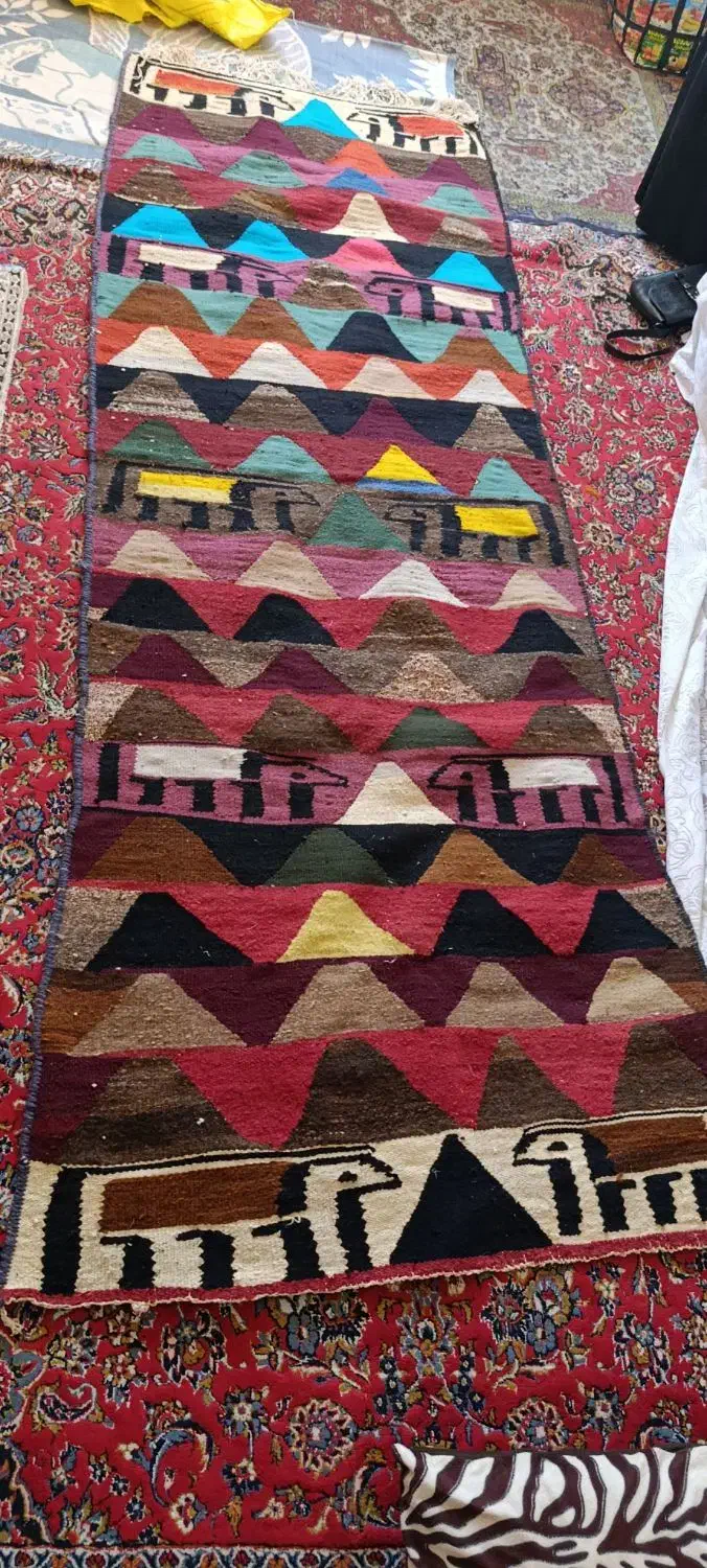 گلیم  دست بافت|گلیم، جاجیم، گبه|بروجرد, |دیوار