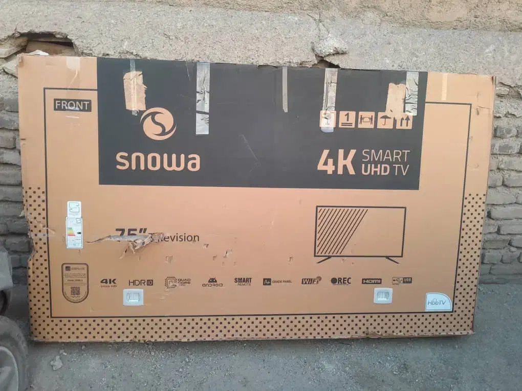 تلوزیون ۷۵اینچ اسنوا پنل شکسته|تلویزیون و پروژکتور|تهران, سلسبیل شمالی|دیوار