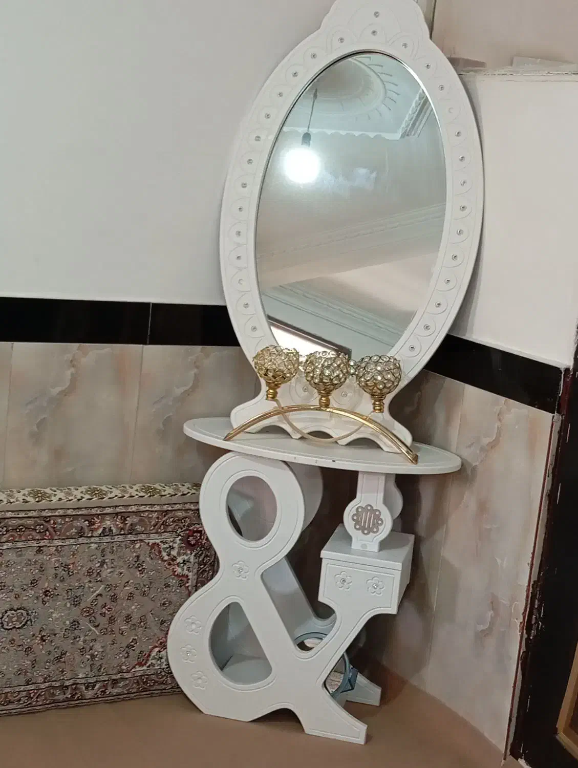 اینه کنسول و ساعت دوموتوره|بوفه، ویترین، کنسول|سنندج, |دیوار