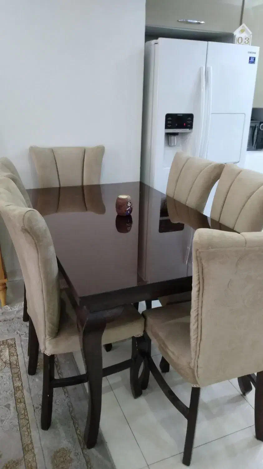 میزغذاخوری ۶نفره|میز و صندلی غذاخوری|اندیشه, شهرک کوثر|دیوار