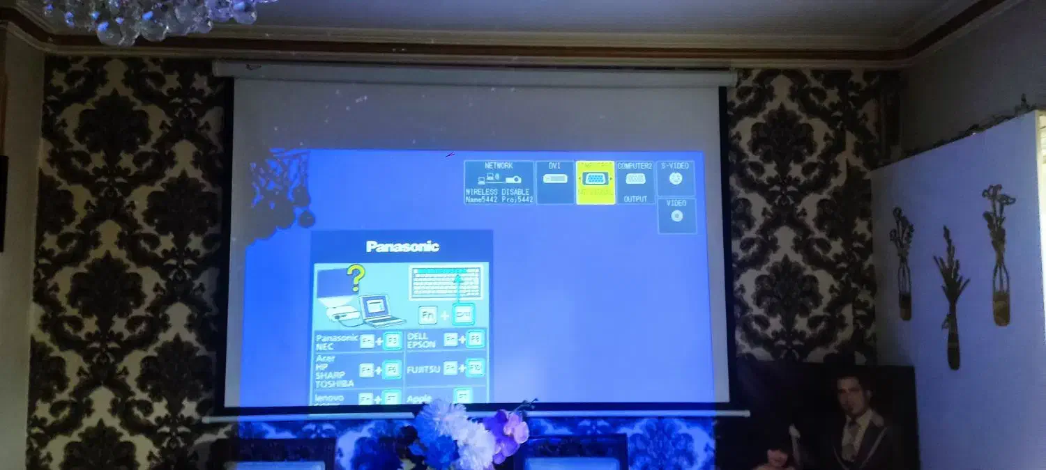 ویدئو پروژکتور پاناسونیک سینمایی|تلویزیون و پروژکتور|ملارد, |دیوار