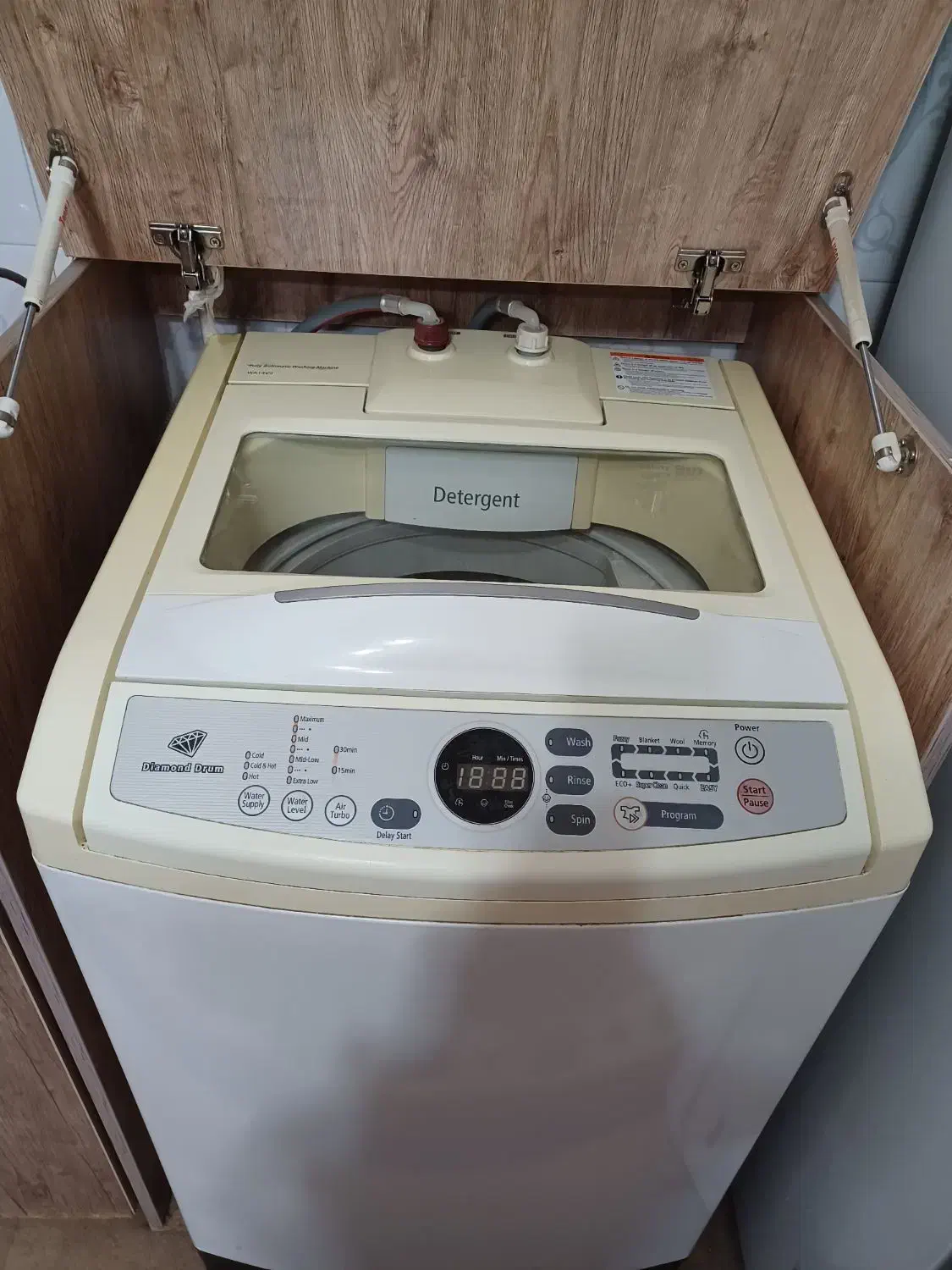 لباسشویی سامسونگ درب بالا|ماشین لباسشویی و خشک‌کن لباس|قم, طلاب غیر ایرانی|دیوار