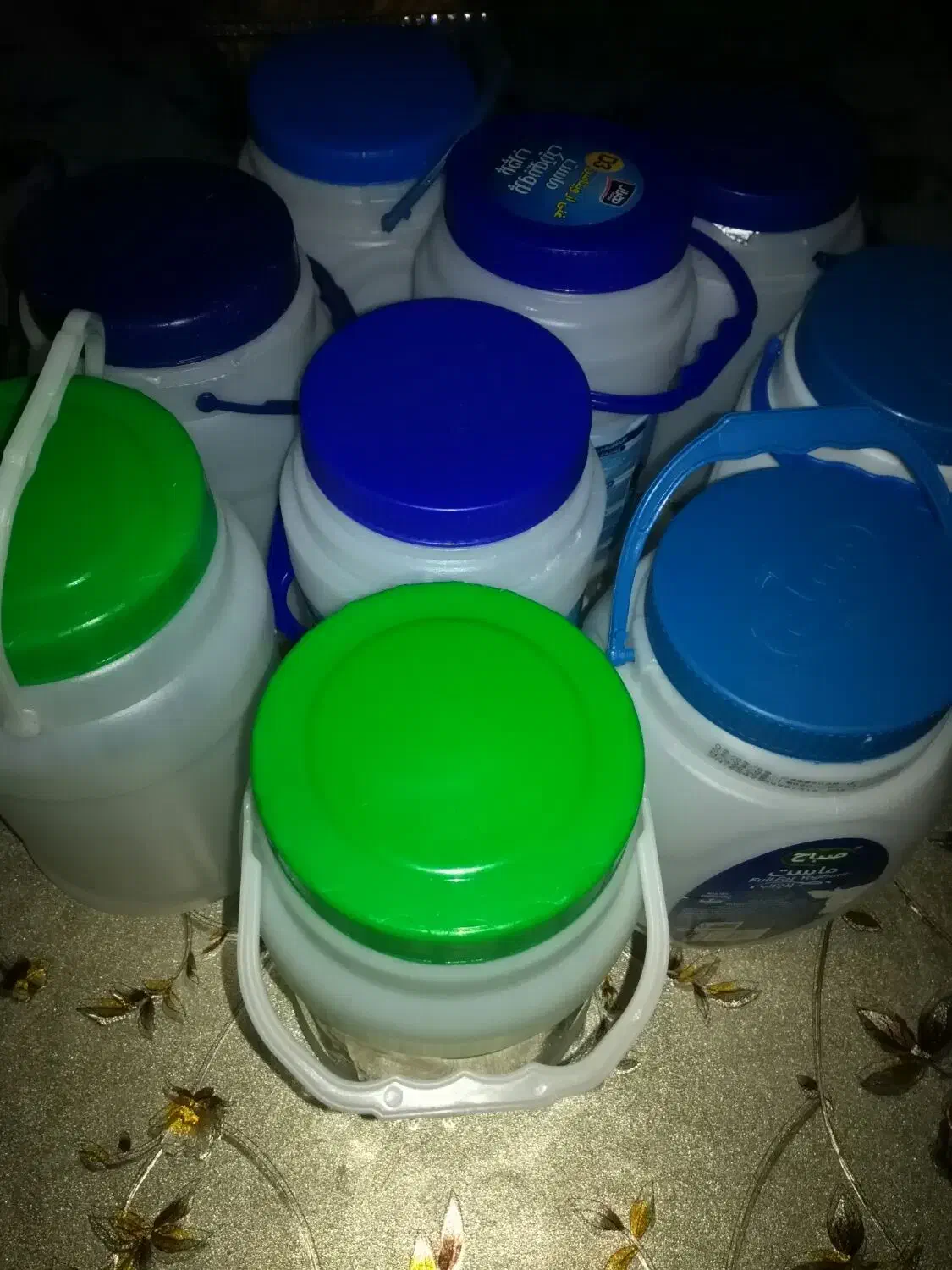 پانزده عدد دبه دو کیلویی فقط 60تومان|ظروف نگهدارنده، پلاستیکی، یک‌بارمصرف|سمنان, |دیوار