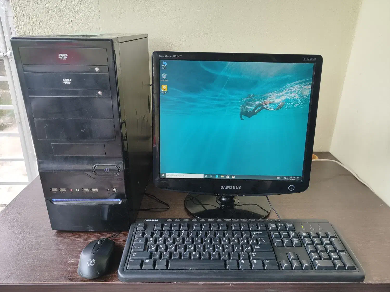 کامپیوتر ۲هسته سری fx رم ۴ ddr3 هارد ۵۰۰ گرافیک ۱|رایانه رومیزی|چالوس, |دیوار