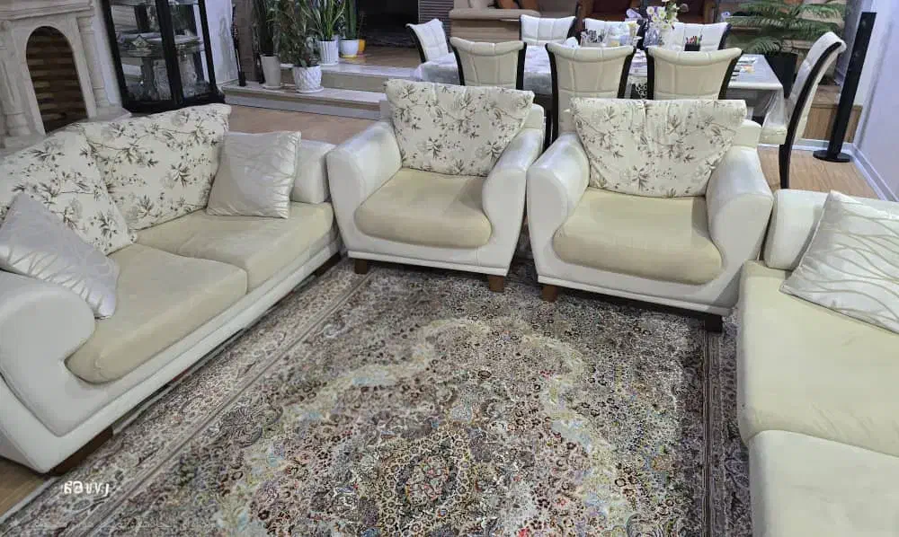 مبل هفت نفره چرم|مبلمان خانگی و میز عسلی|اهواز, کیانپارس |دیوار