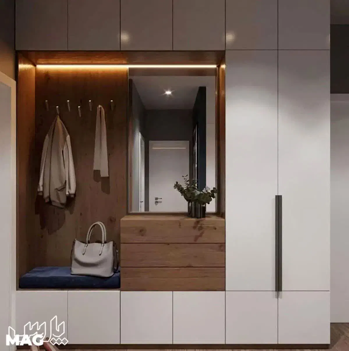 انواع کارهای چوبی|جاکفشی، کمد، دراور|مشکین‌دشت, |دیوار