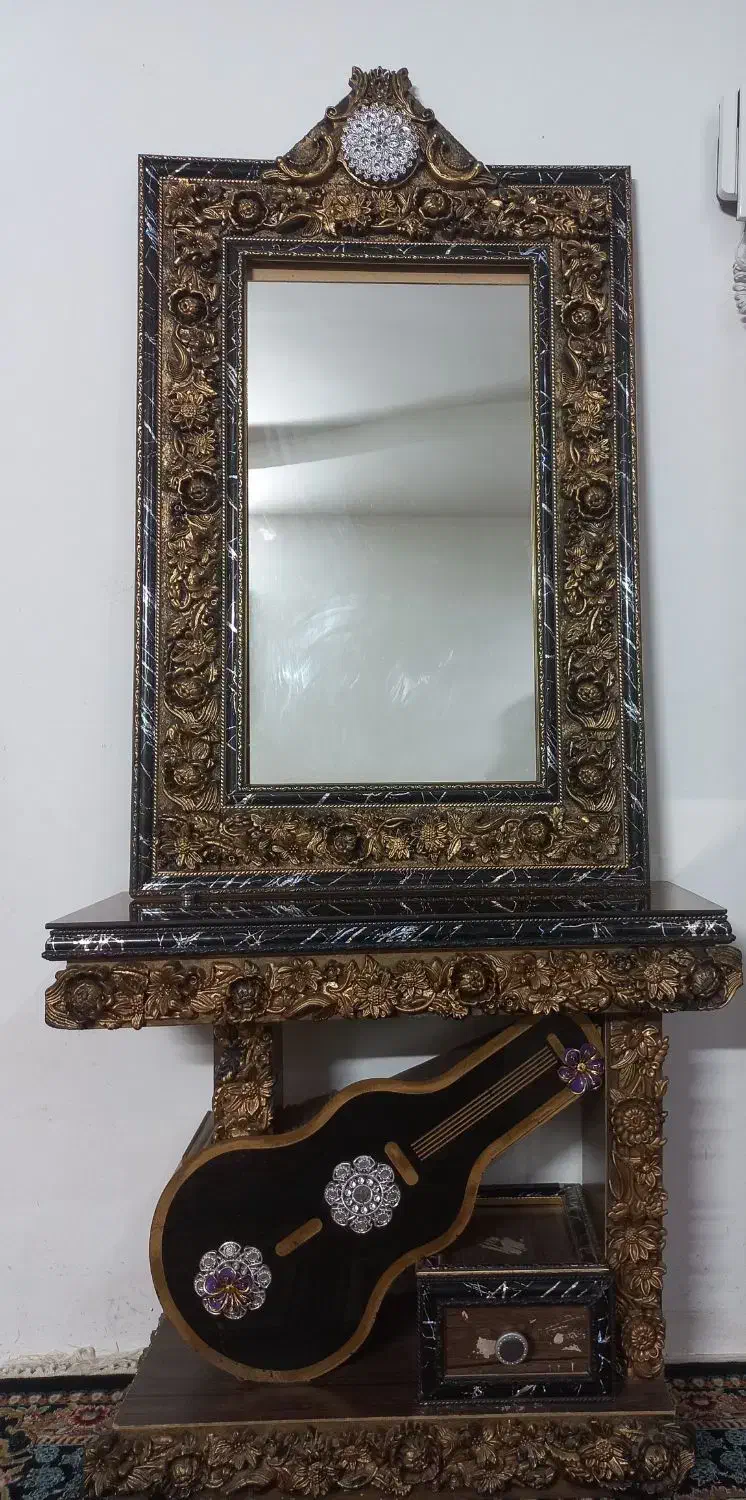 آینه وزیر آینه ای|بوفه، ویترین، کنسول|مشهد, نرگس (شهرک غرب)|دیوار