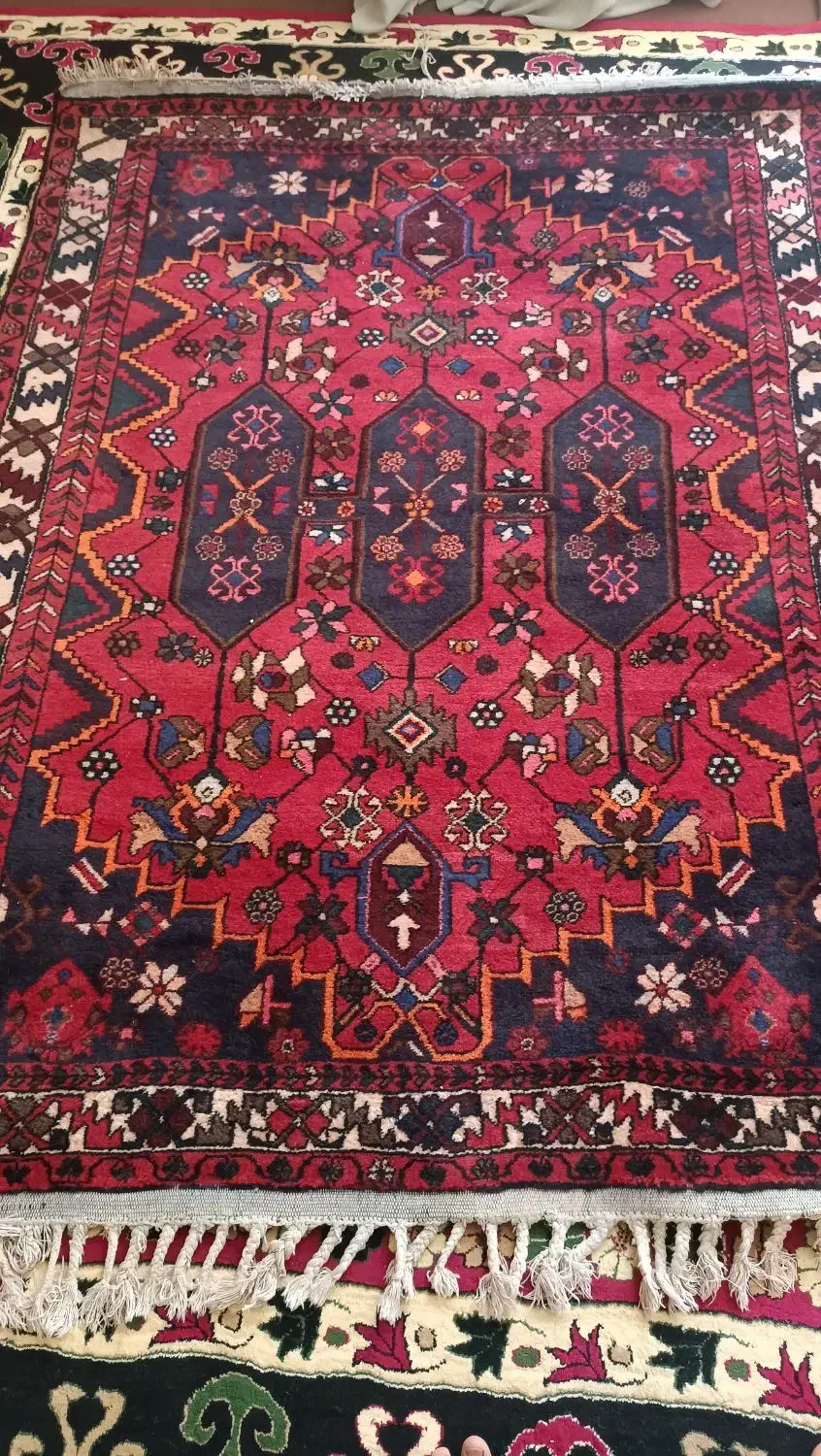 فرش دستبافت قدیمی|فرش|لنجان, |دیوار