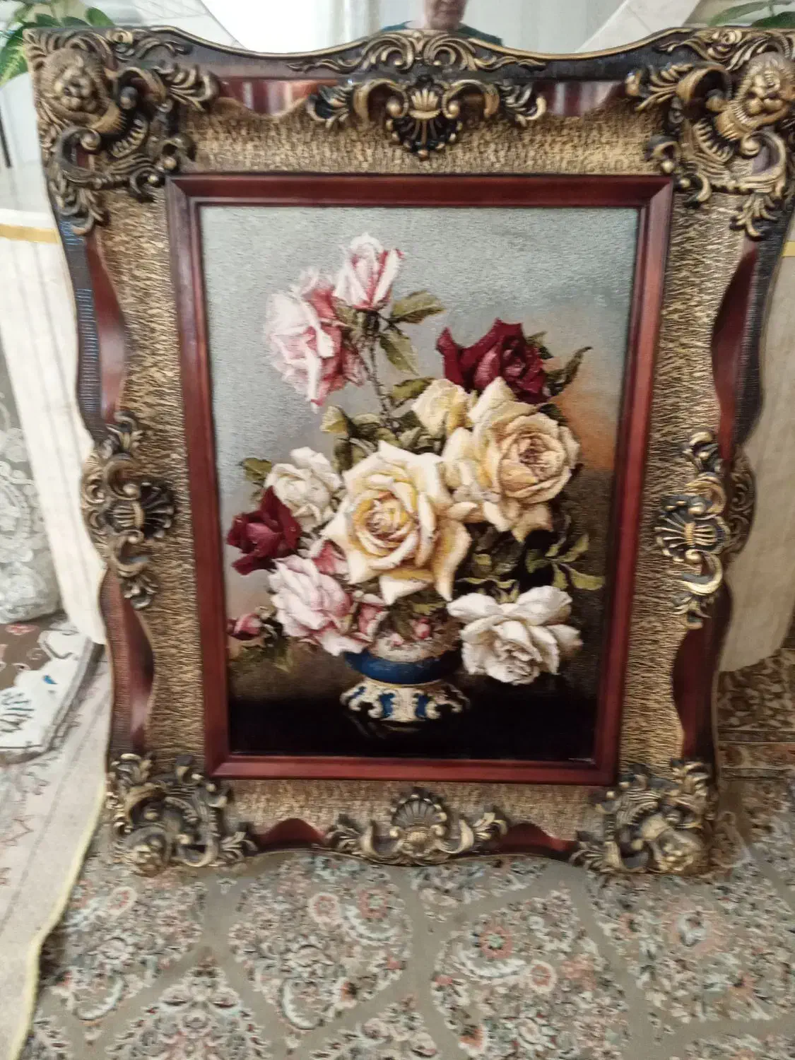 تابلو فرش نو اصلا استفاده نشده کادو بوده|تابلو فرش|ورامین, ورامین|دیوار